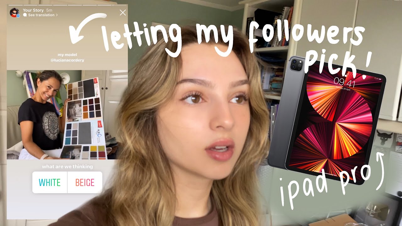 i let my followers choose my furniture + ipad pro unboxing | MTL episode 2