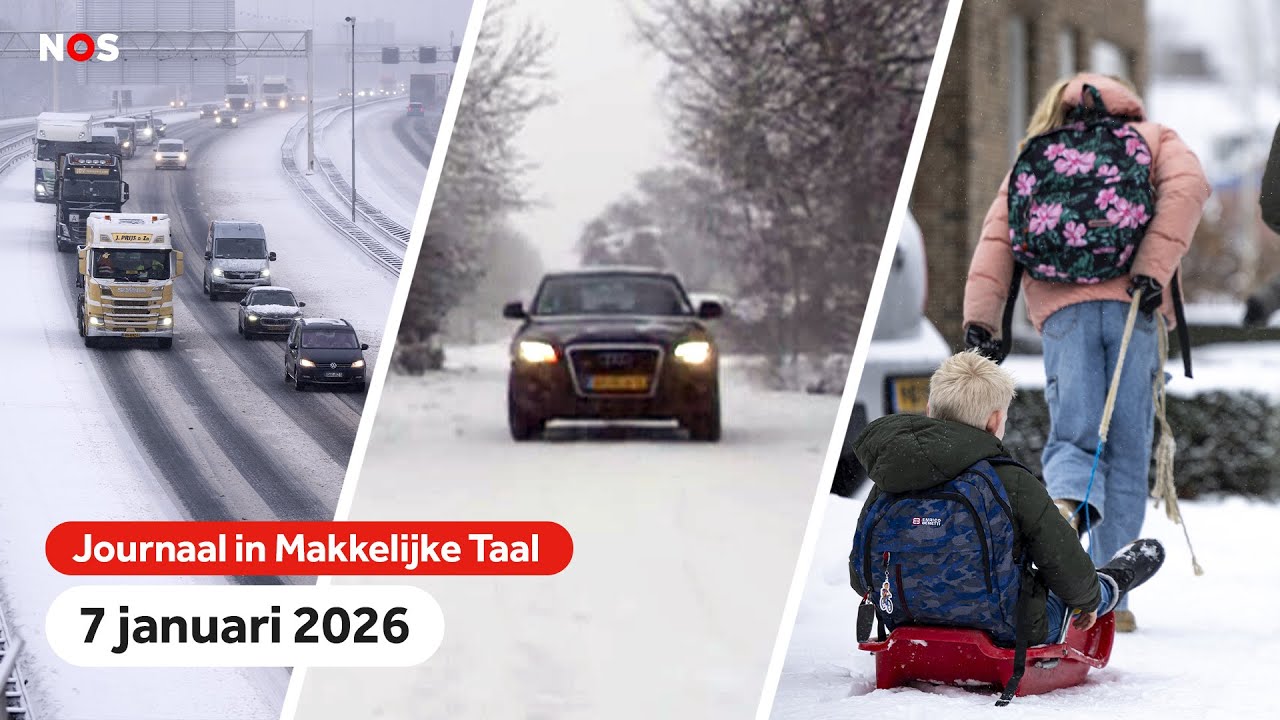 Overlast door sneeuw, code oranje: maar toch de weg op voor het werk, veel sneeuwpret