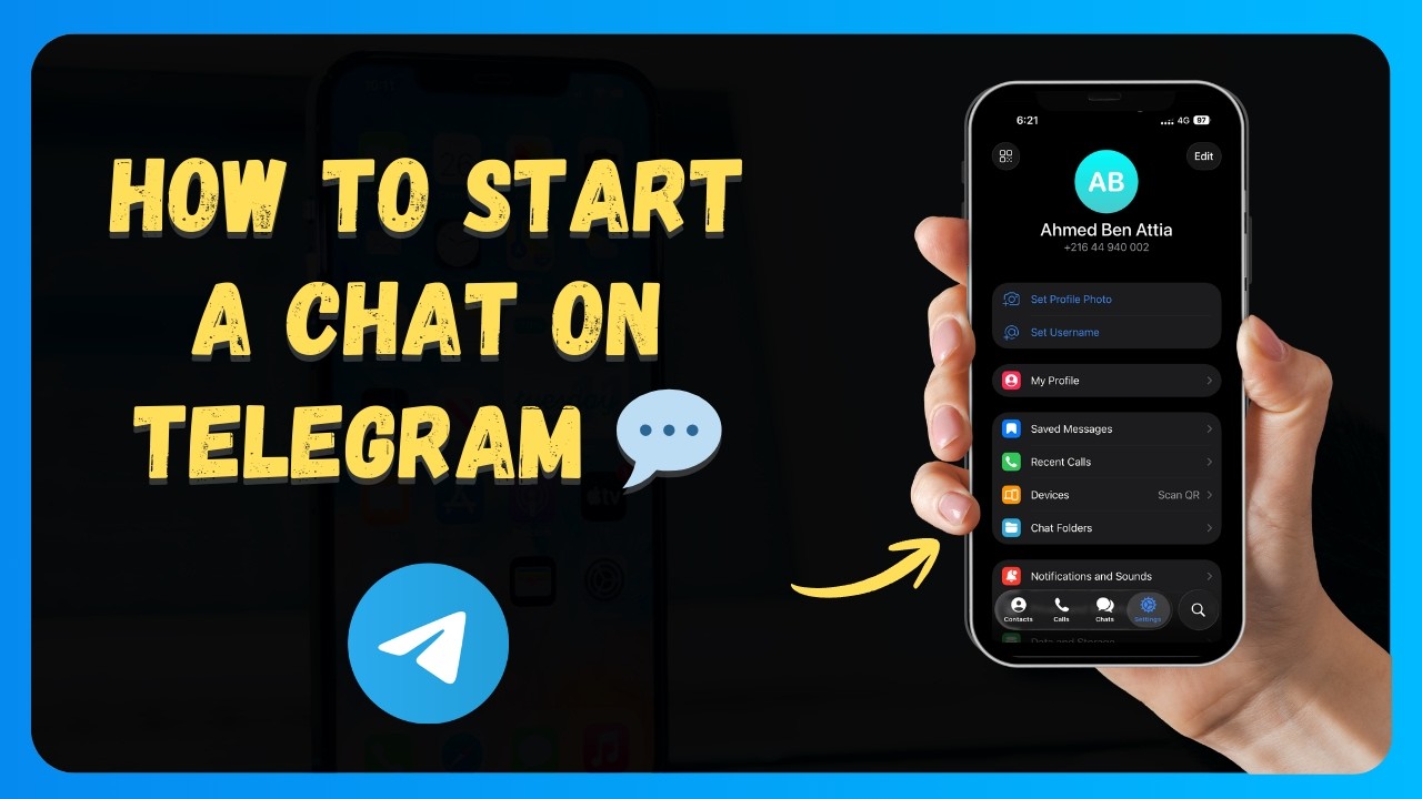 Как начать чат в Telegram 💬 [Новое обновление 2026 года]