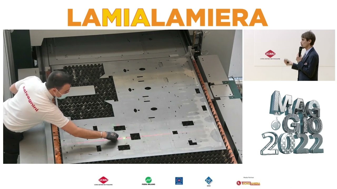 SALVAGNINI (speech 2) si presenta nell'arena LAMIALAMIERA di LAMIERA 2022 (fieramilano, maggio 2022)