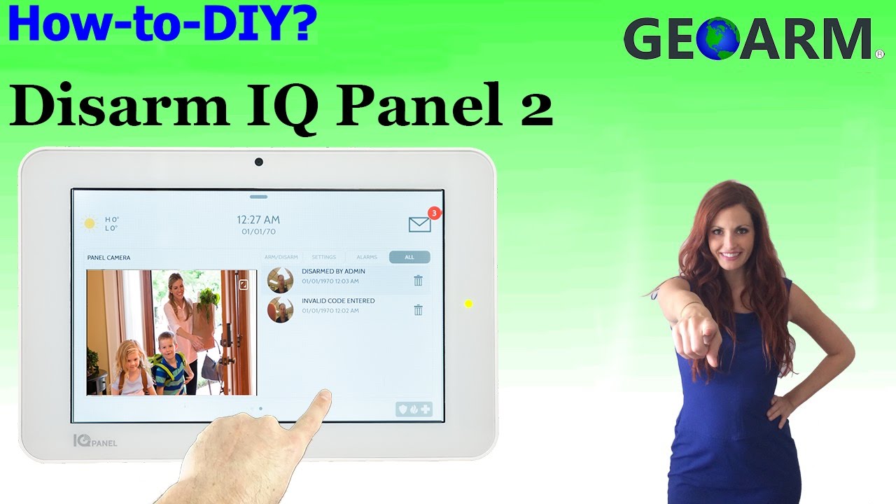 How to Disarm the Qolsys IQ Panel 2?