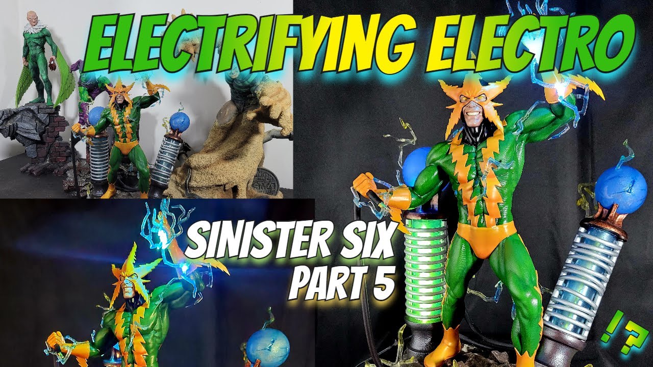 Electrifying Electro 3d print and paint Sinister Six Epic Prop Spiderman