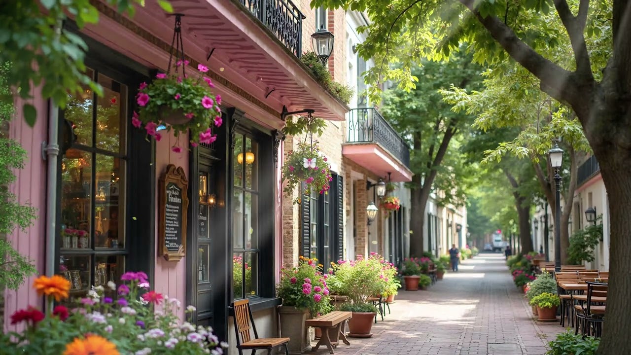 Spring Morning Jazz Café 🌿 Cozy Coffee Instrumental Music for Work, Focus & Peaceful Energy
