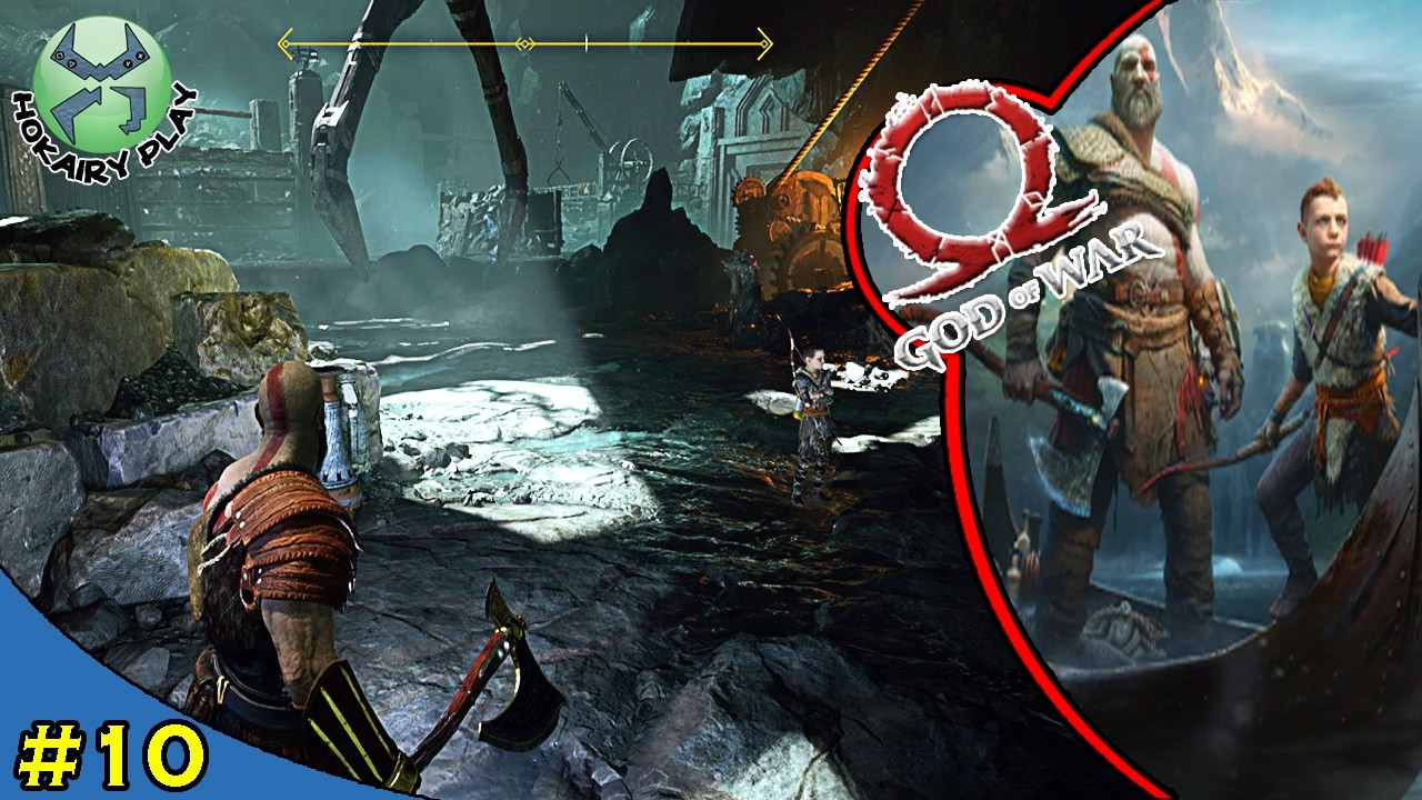 Kratos e Atreus de volta para a montanha em Midgard | God of War
