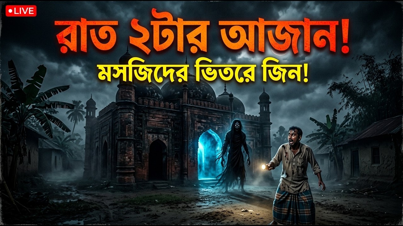 রাত ২টার আজান! মসজিদের ভিতরে জিন 😱 | Bangla Horror Story
