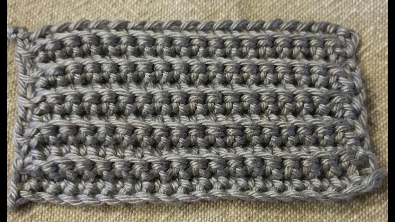 Cours n°5/ Le point à côtes facile au crochet / crochet tutorial: side point
