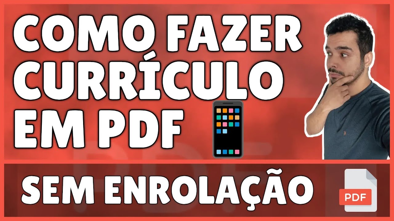 Como Fazer um Curr&iacute;culo em PDF Pelo Celular