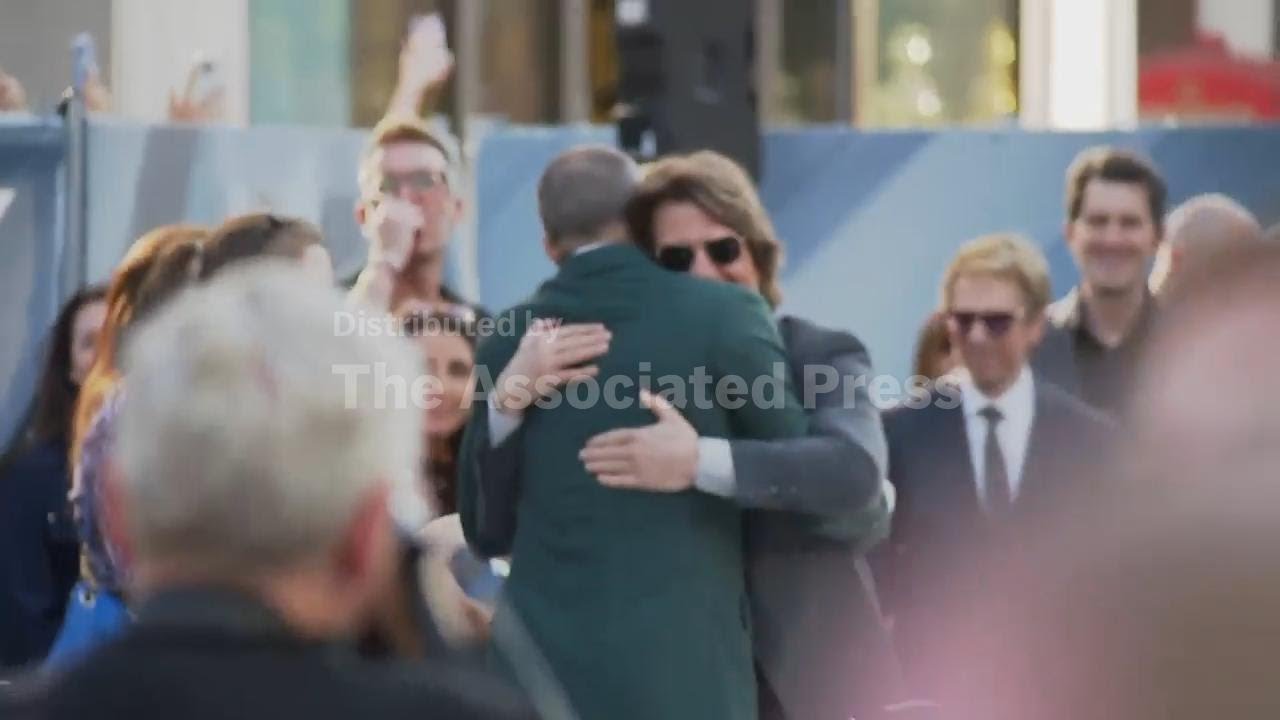 Tom Cruise shows up for Brad Pitt&rsquo;s &lsquo;F1&rsquo; premiere