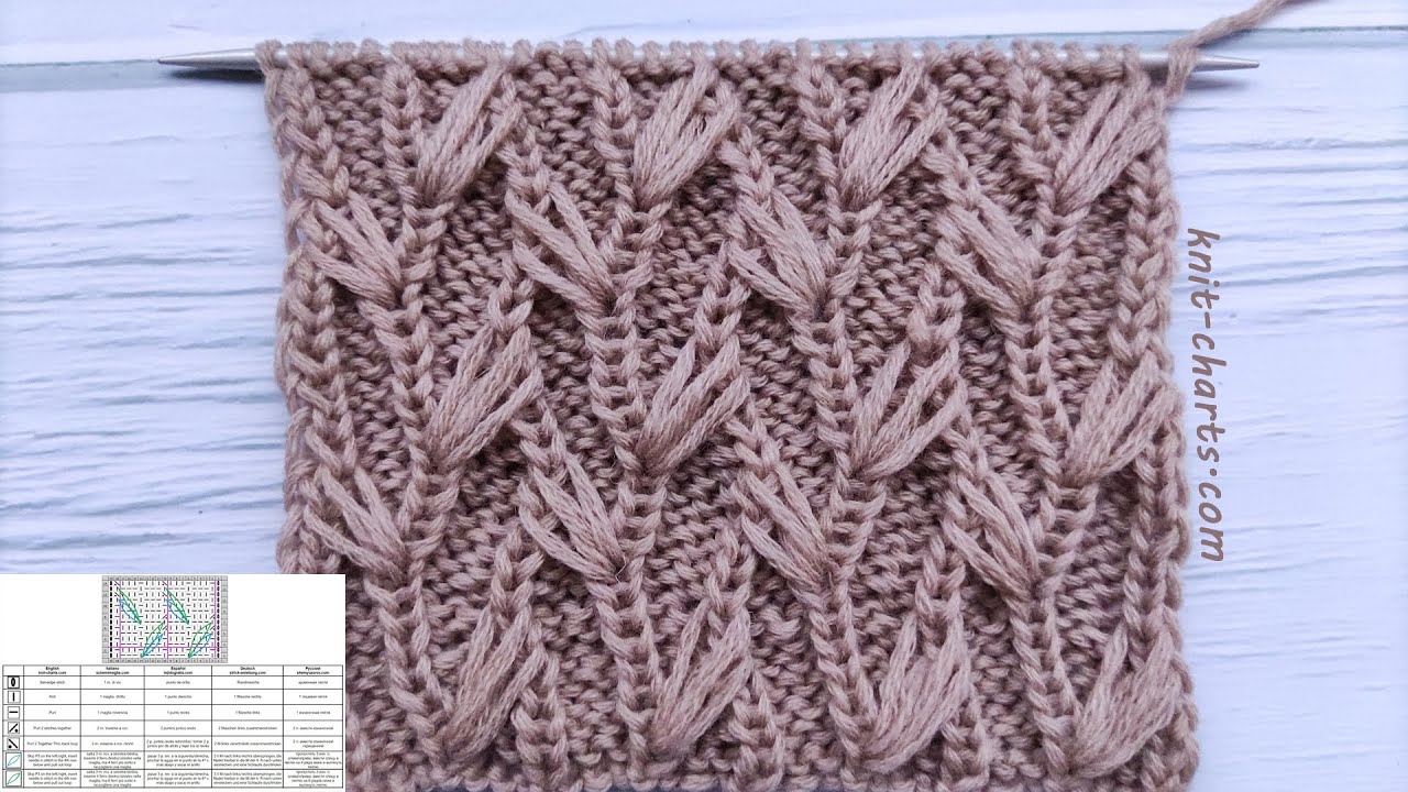 Fancy Stitch Knitting Pattern | Fantasiemuster stricken | Punto fantasia ai ferri | Punto fantas&iacute;a