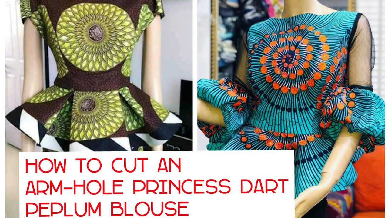 How to Cut an Arm Hole Princess Dart on [Peplum Bustier]