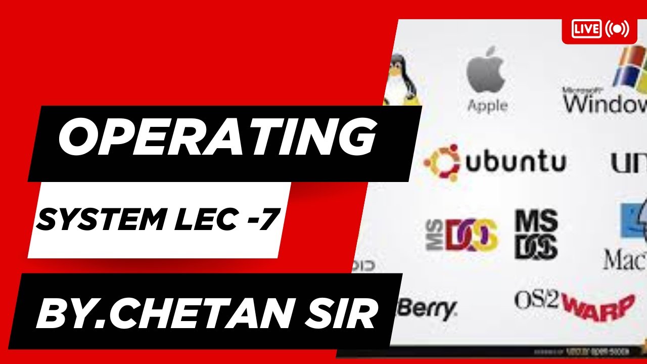 Operating System Lecture  - 7  | MCA 2025 | NIMCET + PU-CET|VIT|CUETPG|MUST WATCH