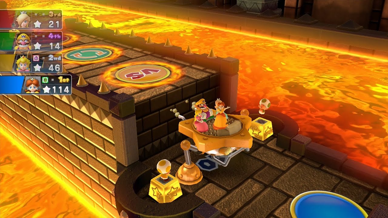 Mario Party 10 Mario Party #335 Daisy vs Rosalina vs Wario vs Peach Chaos Castle Master Difficulty