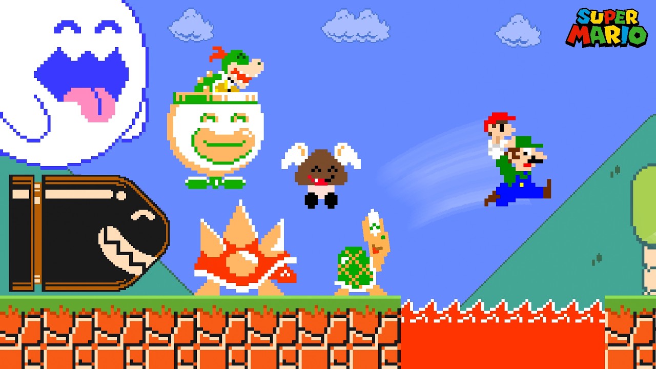 What if  Every Enemy Felt Sweet for Tiny Mario in Super Mario Bros.