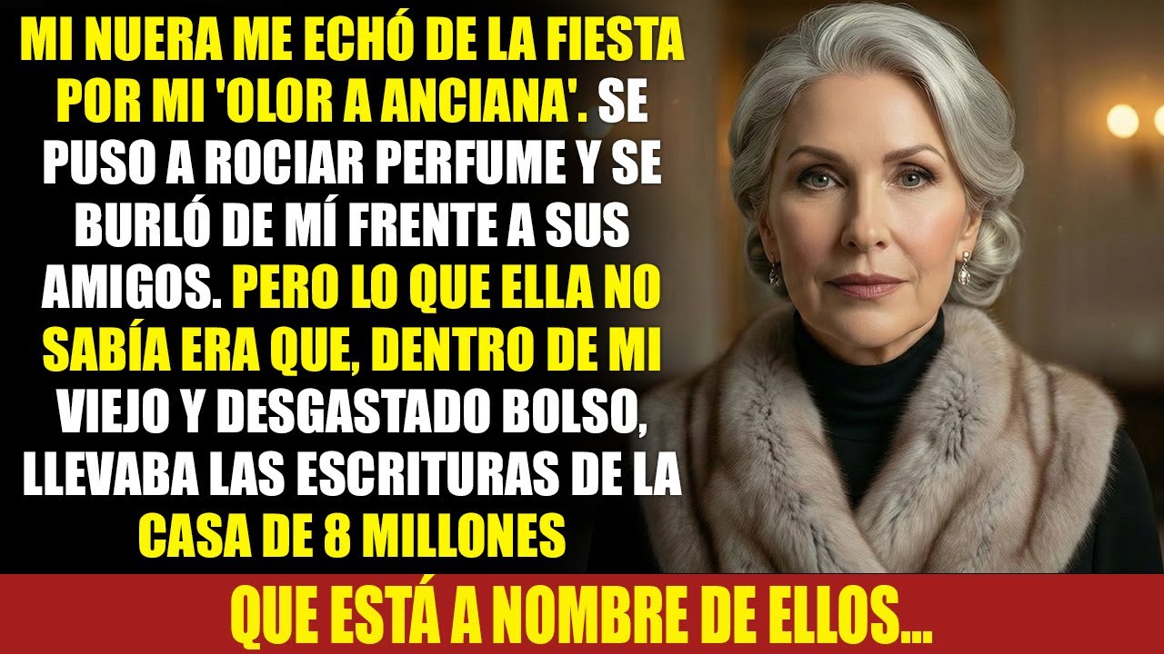Mi nuera me echó de su fiesta por mi 'olor a viejo', pero no sabía que el regalo en mi bolsa era...