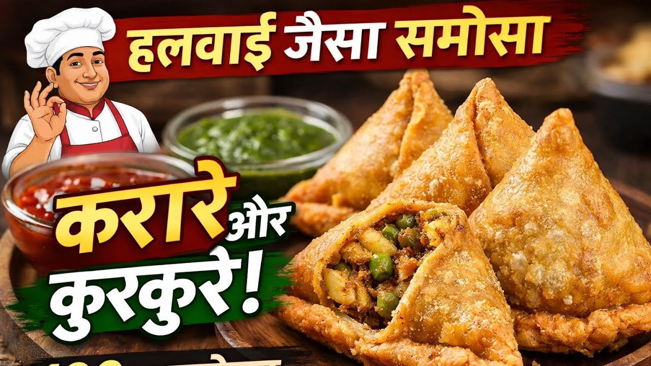 घर पर बनाए बाजार जैसे करारे समोसे 😋 #viralrecipe #indianrecipe #desikhana