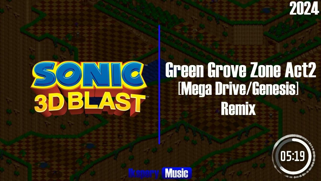 Sonic 3D - Green Grove Zone Act2 [Mega Drive] Remix