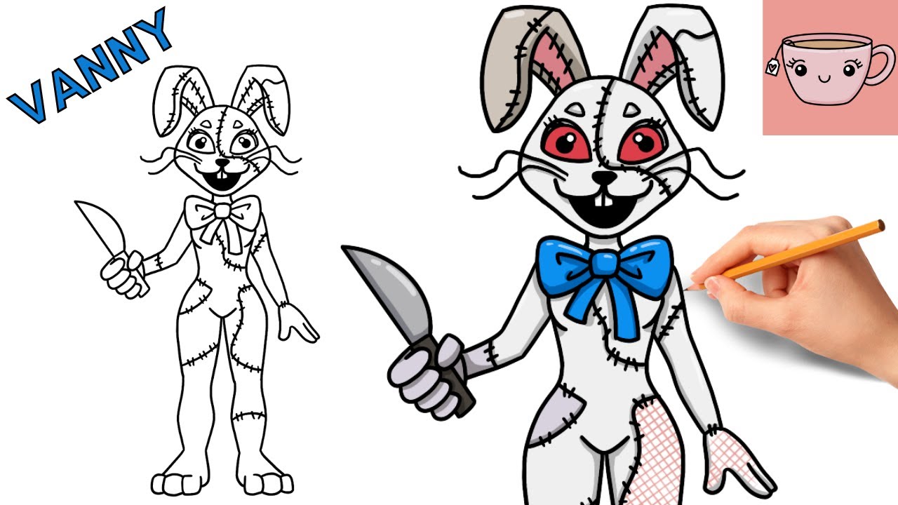 How To Draw Vanny | Five Nights at Freddy's: Security Breach (FNAF) | Step by Step Drawing Tutorial