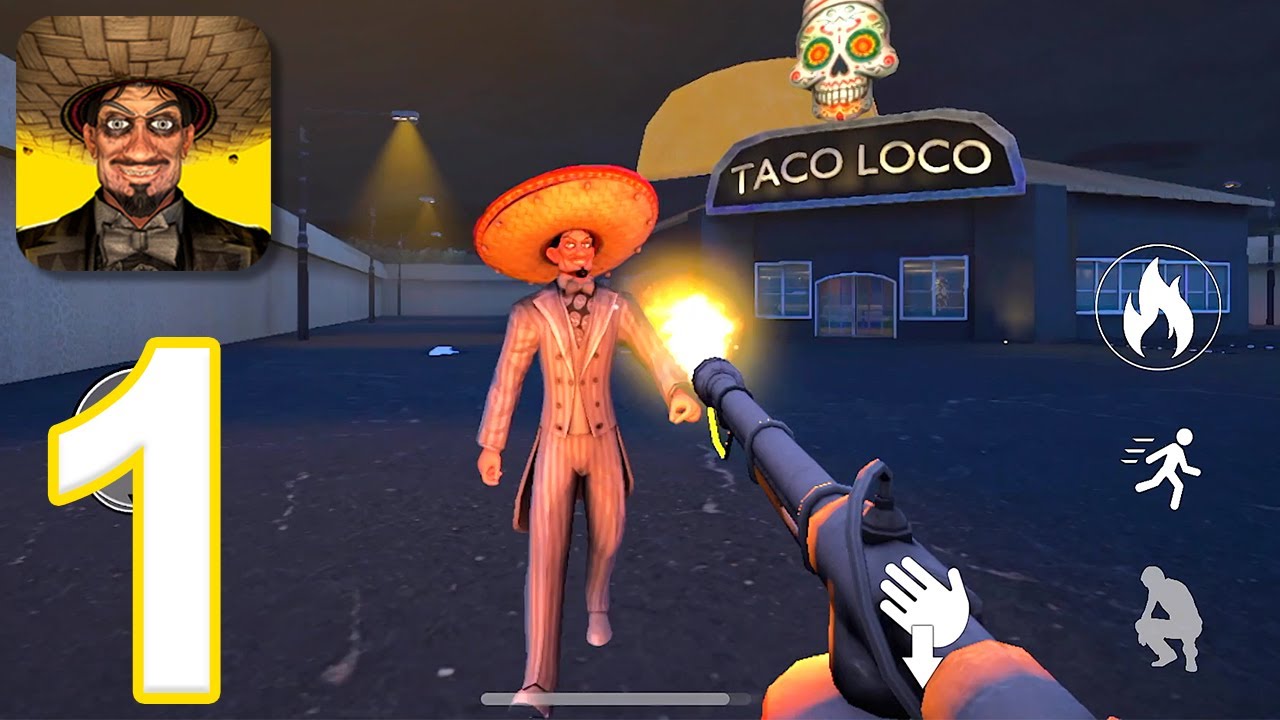 Taco Loco: Horror Game - Gameplay Walkthrough Part 1 - Tutorial (iOS, Android)