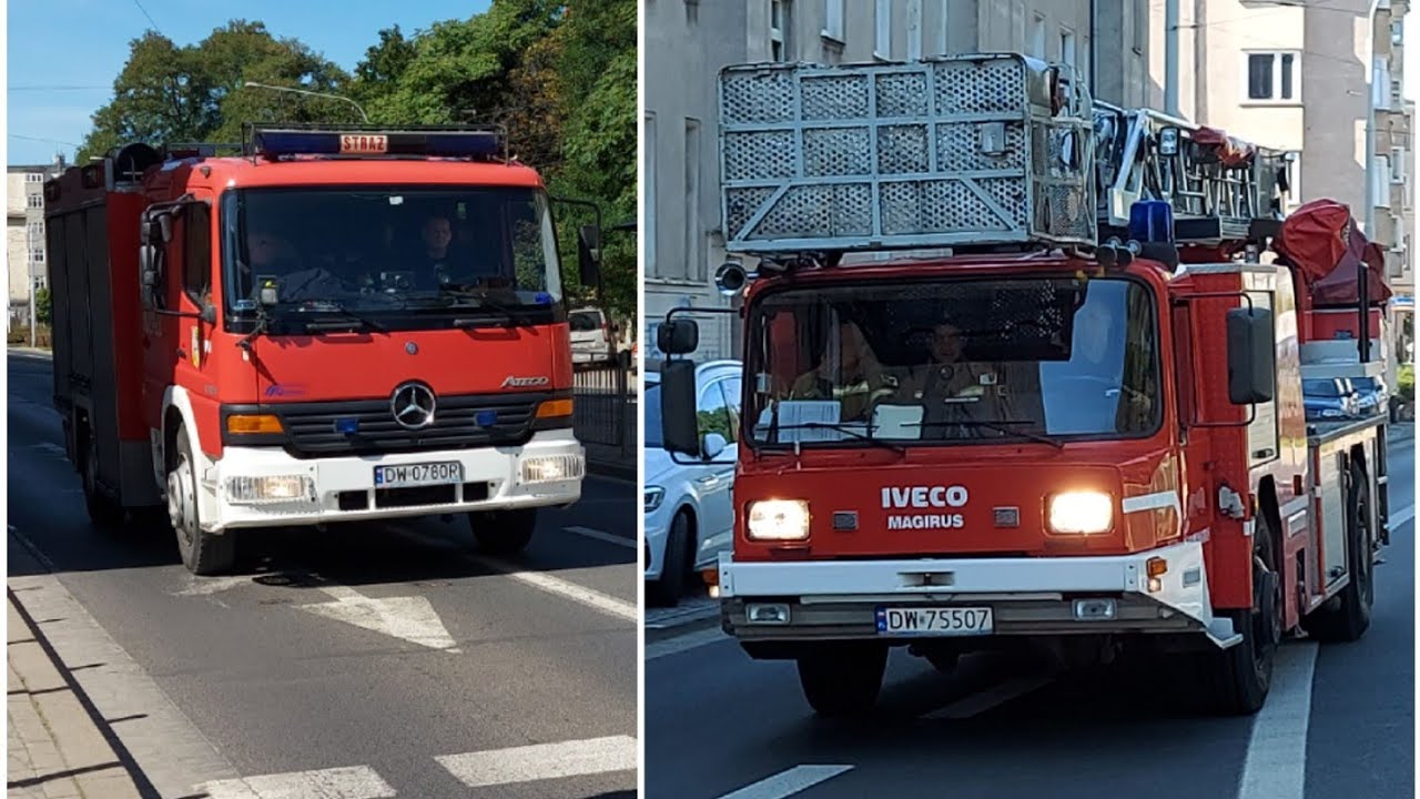JRG-2 Wrocław / 302[D]22 oraz 302[D]51 alarmowo do usunięcia zagrożenia.[Trąby!!]