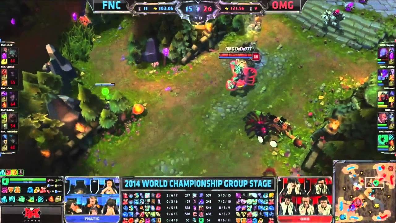 [Worlds 2014] FNC vs OMG Game-winning clash