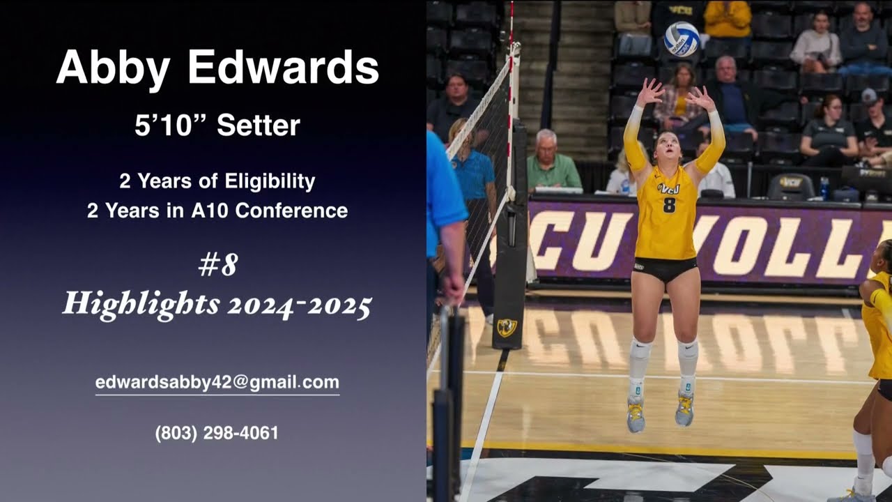 Abby Edwards, 2025 Transfer - Setter Highlights, 5&rsquo;10&rdquo;, 2 yrs eligibility 