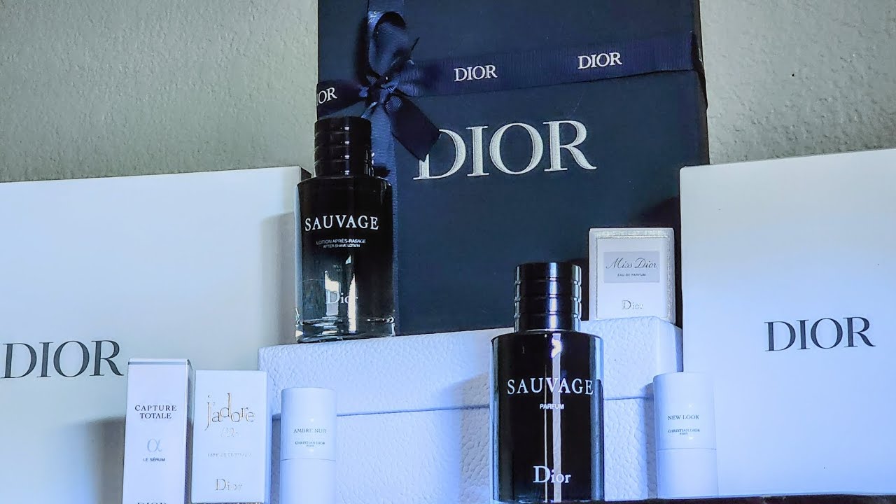 Dior Beauty Unboxing | Sauvage Parfum; after-shave lotion, J'adore, Miss Dior, and more