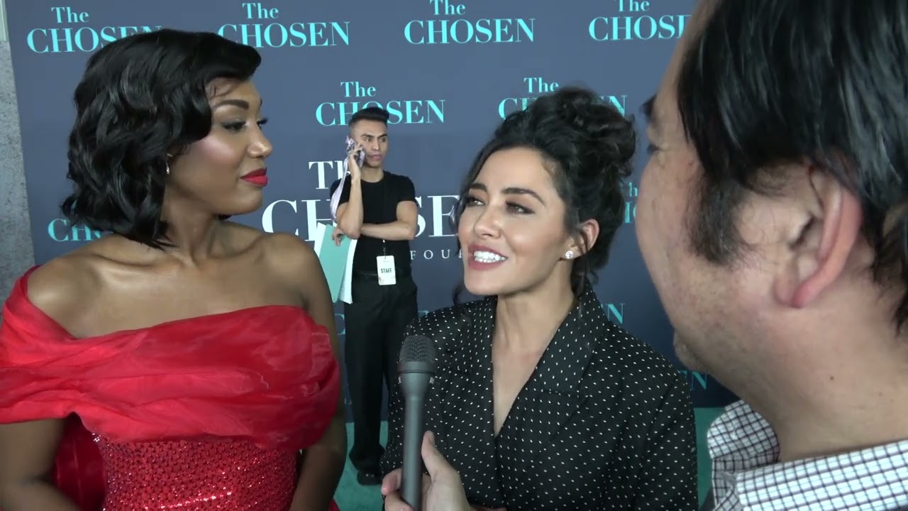 Amber Shana Williams and Yasmine Al Bustami Carpet Interview at The Chosen S4 Premiere