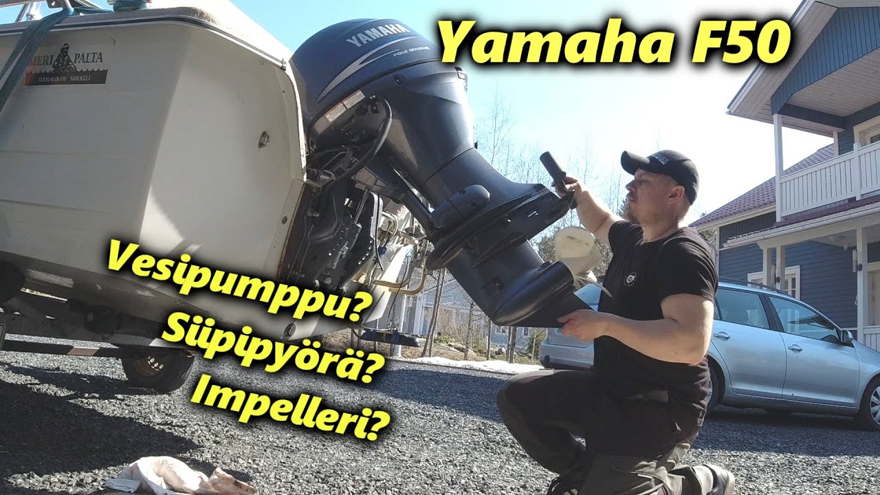 Yamaha F50 vesipumpun vaihto