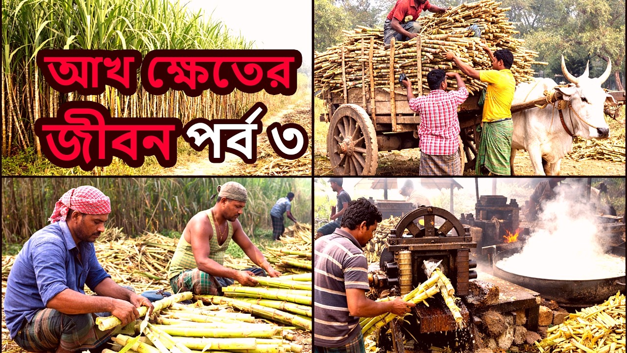 আখ ক্ষেতের কাজের দিনশেষ! পর্ব ৩ – কাটা, মাড়াই ও গুড় তৈরি 🌾।। ট্রাভেল টু আই।।