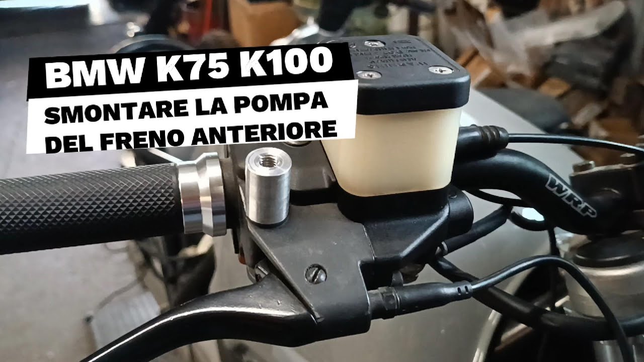 BMW K75 K100 - Smontare la pompa freno anteriore