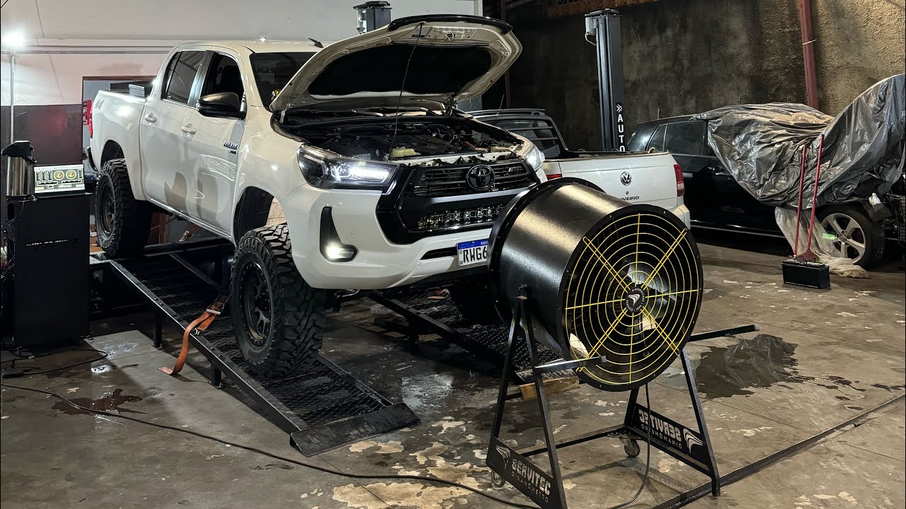 Passei minha hilux no dinamômetro !!