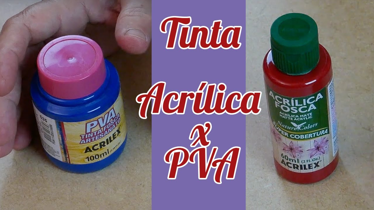 Tinta Acr&iacute;lica x Tinta PVA