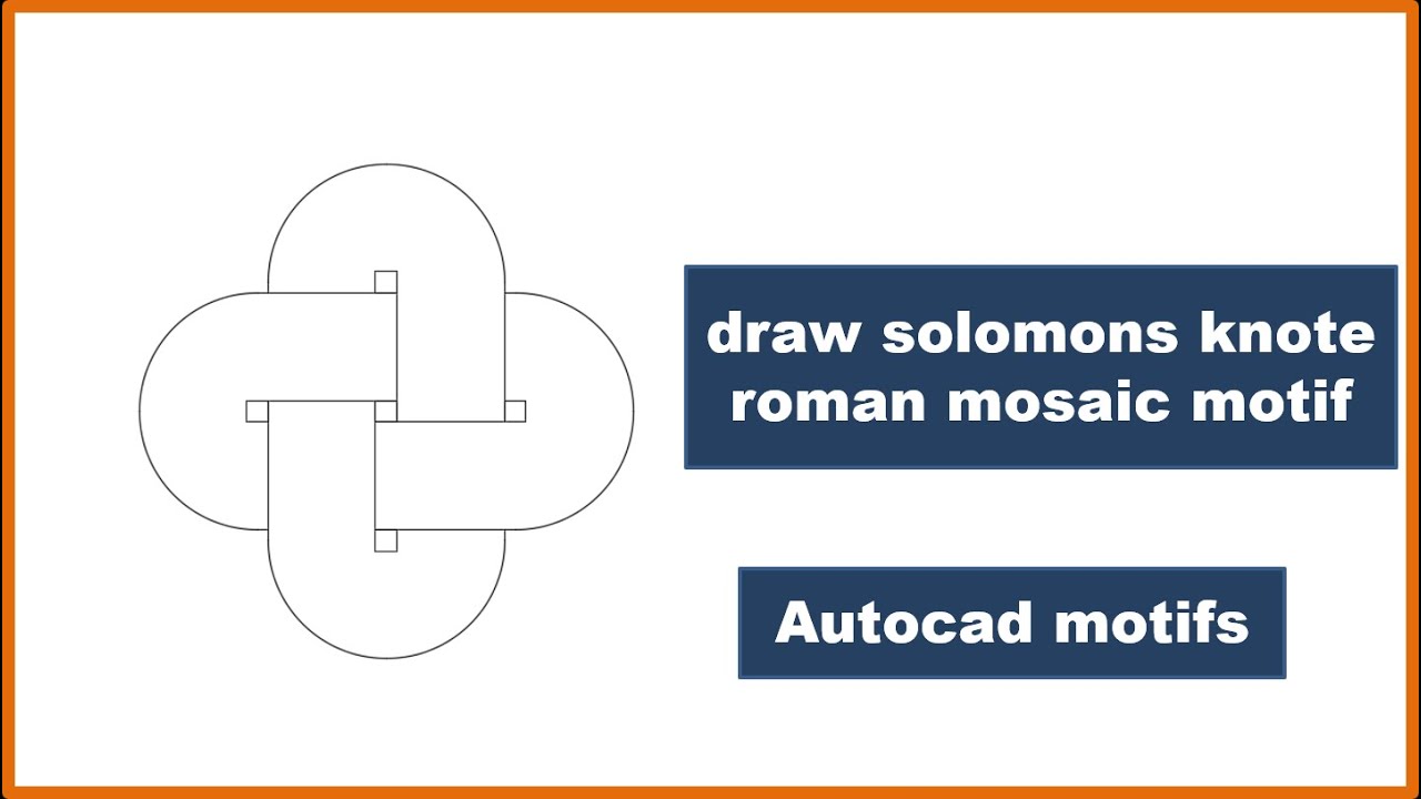 draw solomons knote roman mosaic motif