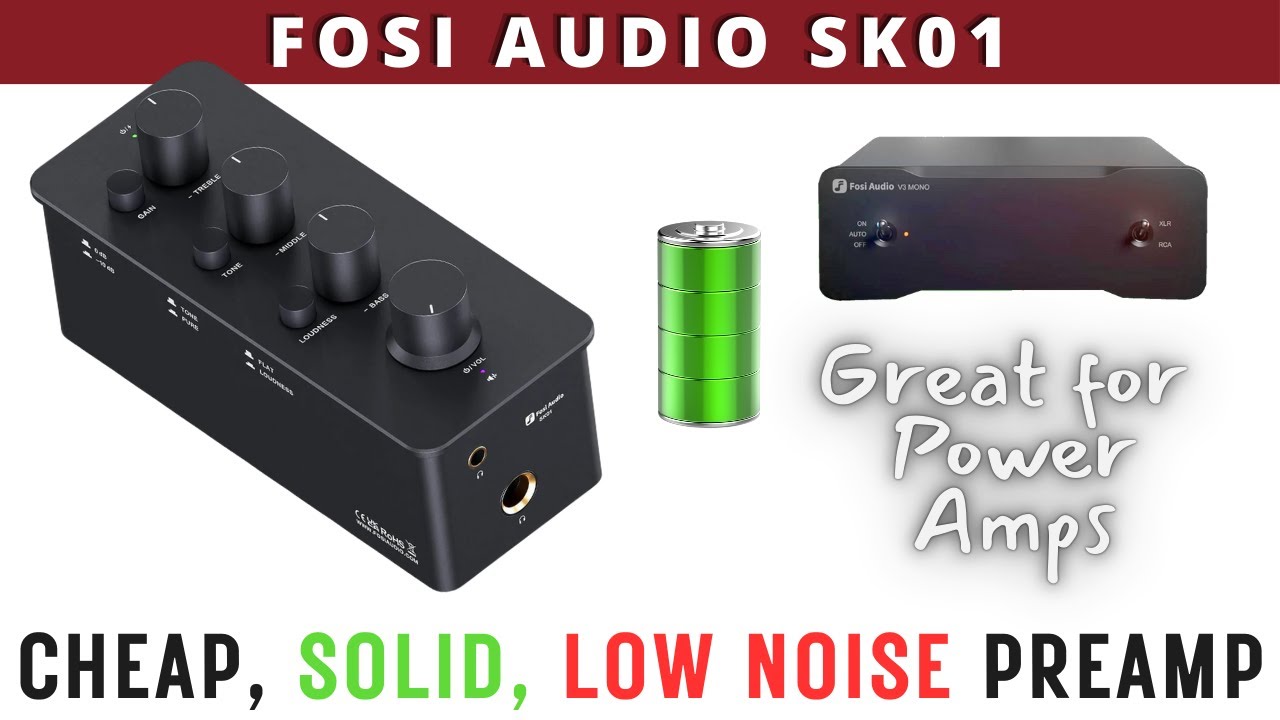 Fosi Audio SK01 Preamplifier Review - A Perfect Battery Powered Preamp Companion for the V3 Mono?