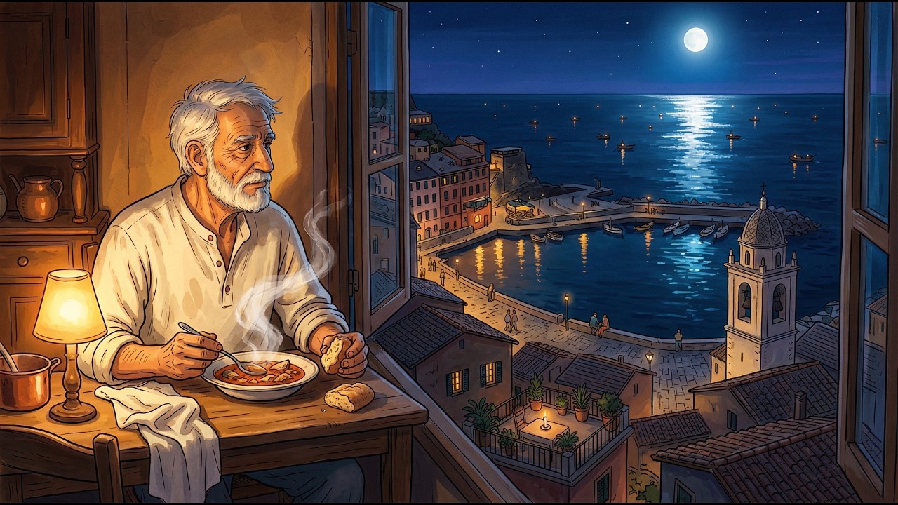 Cozy Seaside Cabin: Ocean Waves & Cooking | Ghibli ASMR