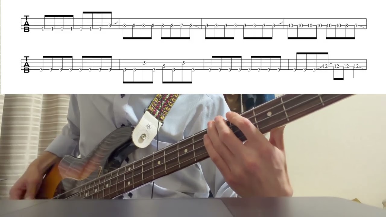 back number - 信者よ盲目であれ　ベース弾いてみた　tabあり