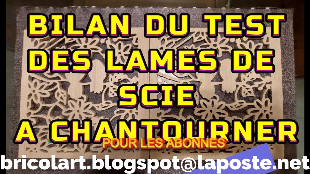 LAMES DE SCIE A CHANTOURNER, LAQUELLE CHOISIR ?