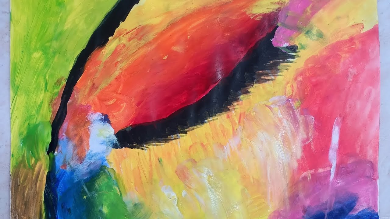 EXPLOSION OF COLOR 🌈 | Abstract Acrylic Painting Process