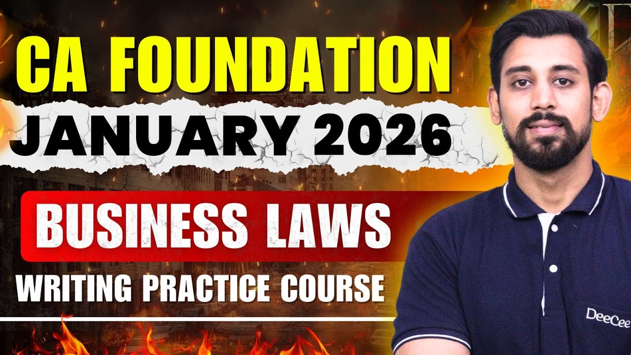 Проблема написания бизнес-законов решена 🔥 | Январь 2026 г. | CA Foundation