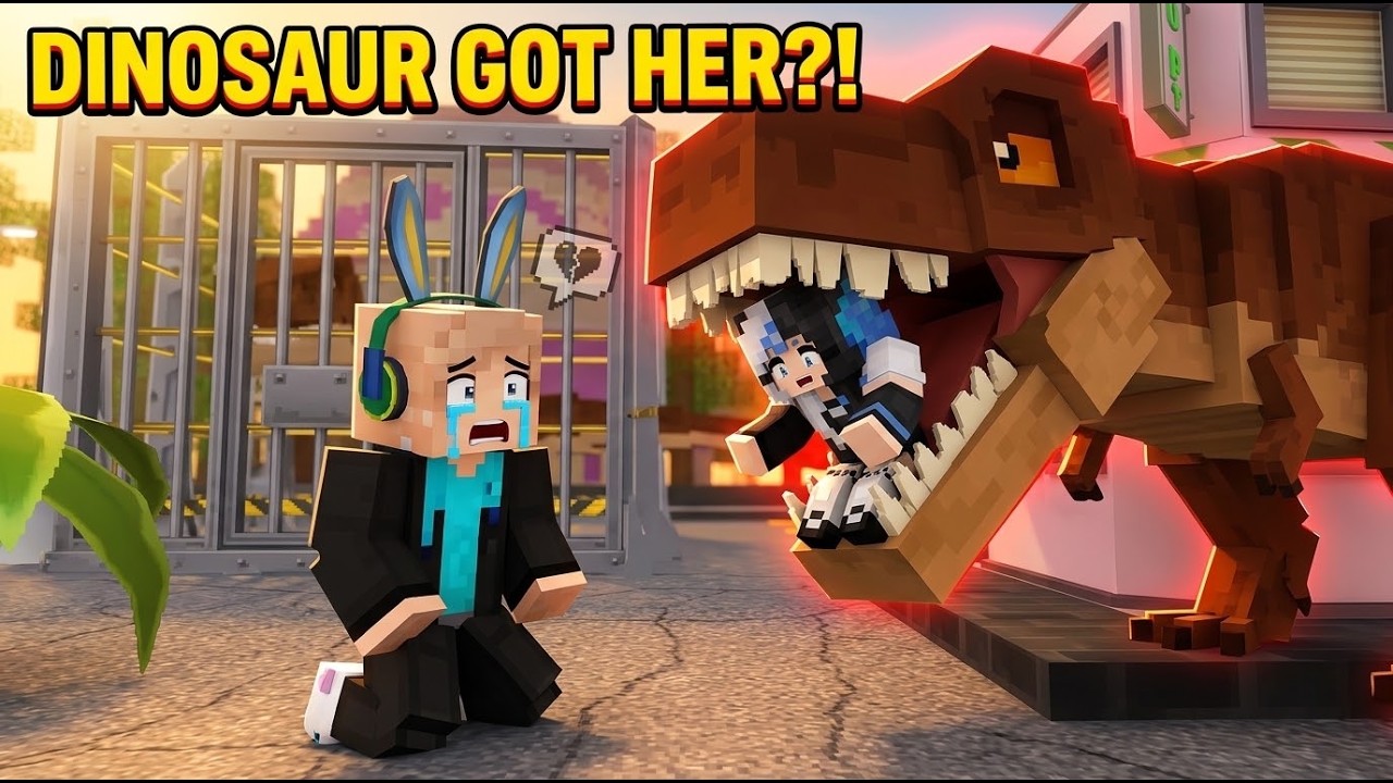 A Dinosaur Killed My Girlfriend in School Party Craft?! 😱