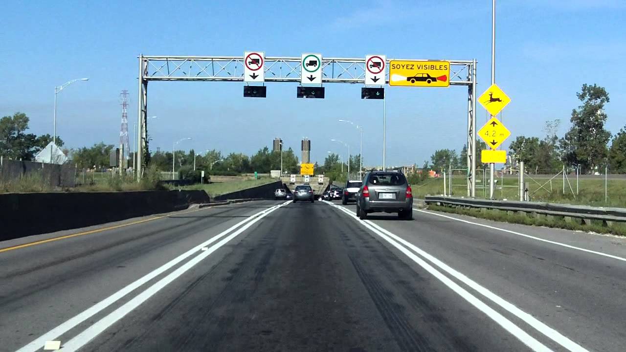 Louis Hippolyte Lafontaine Bridge-Tunnel northbound