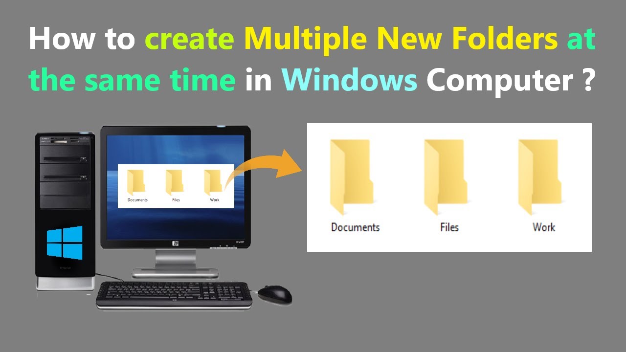 How to create Multiple New Folders at the same time in Windows Computer ?