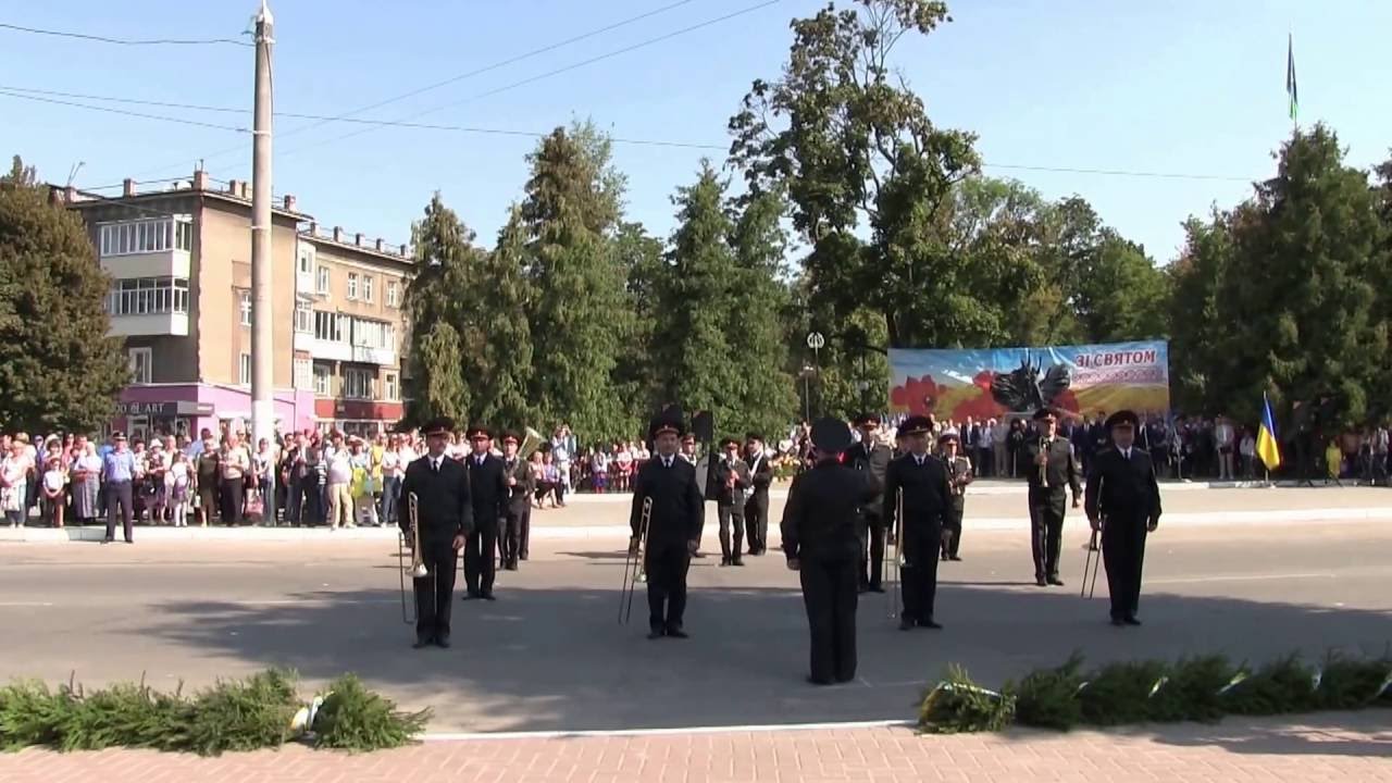 Дефиле оркестра вч3022  г.Шостка на День города. 03  09  16