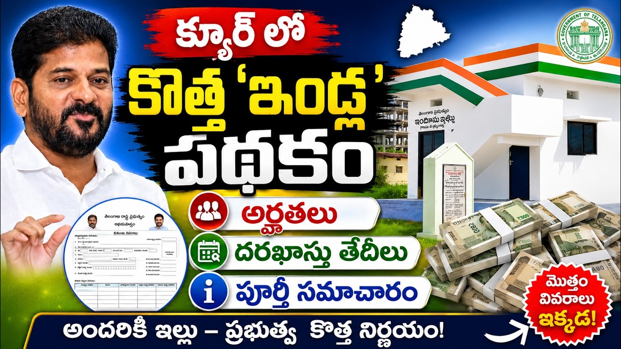 Telangana New Indiramma Housing Scheme in CURE Area | Eligibility, Application Guidelines & Dates