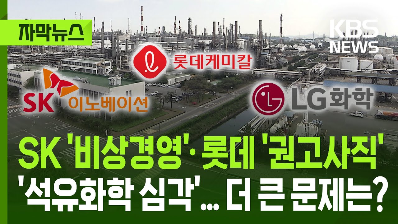 [자막뉴스] SK '비상경영'·롯데 '권고사직' 등 '석유화학 심각'...더 큰 문제는? / KBS 2025.05.13.