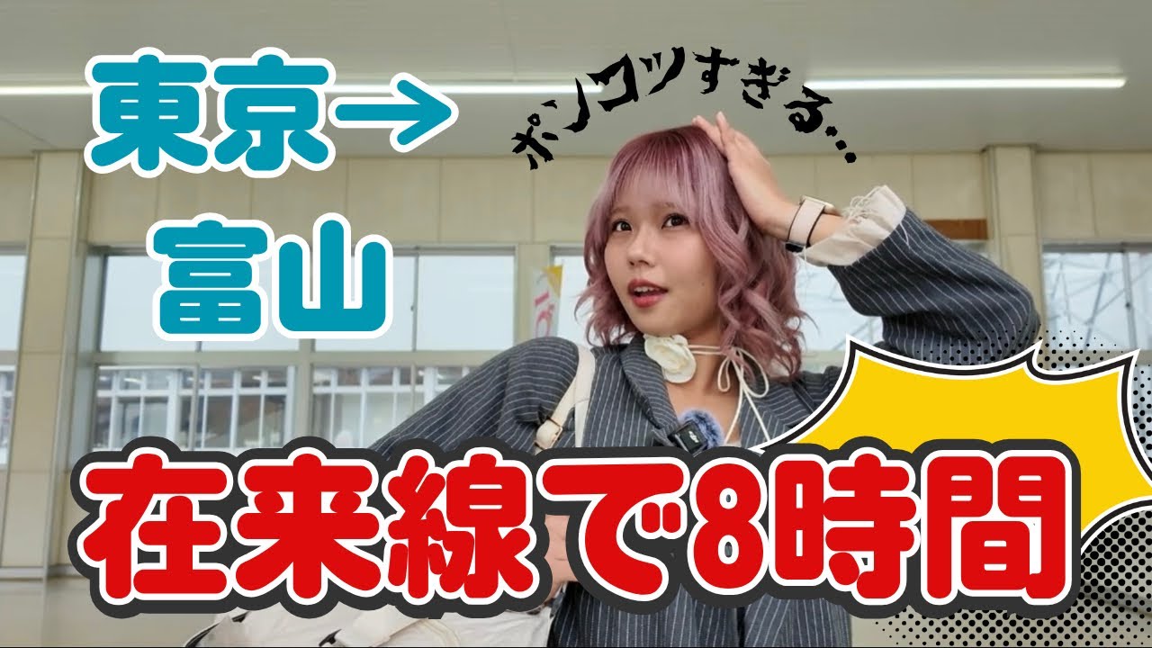 【悲惨…】東京から富山まで電車で8時間かけて帰ってみた…
