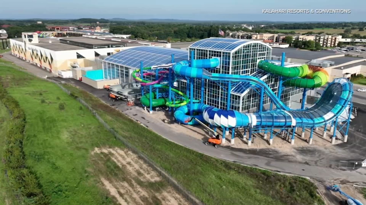New waterpark with retractable roof to open next month in Wisconsin Dells
