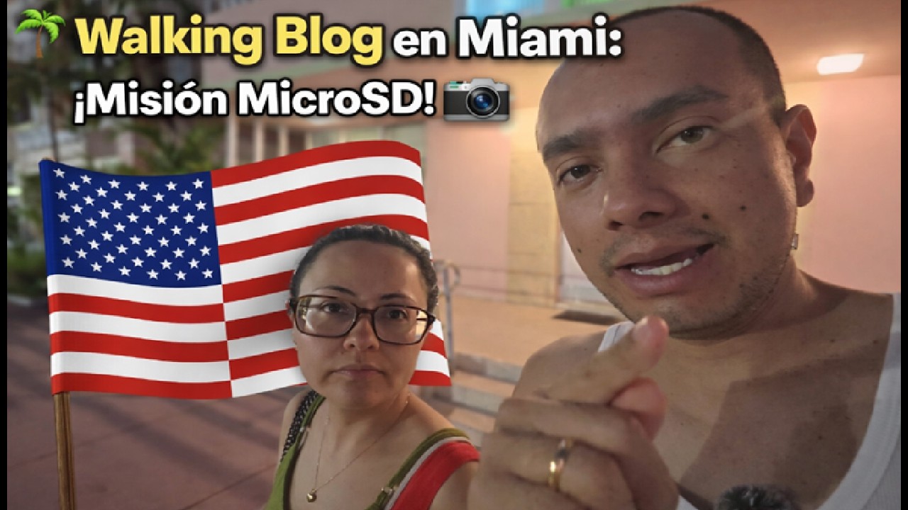 🌴 Walking Blog en Miami: ¡Misión MicroSD! 📸