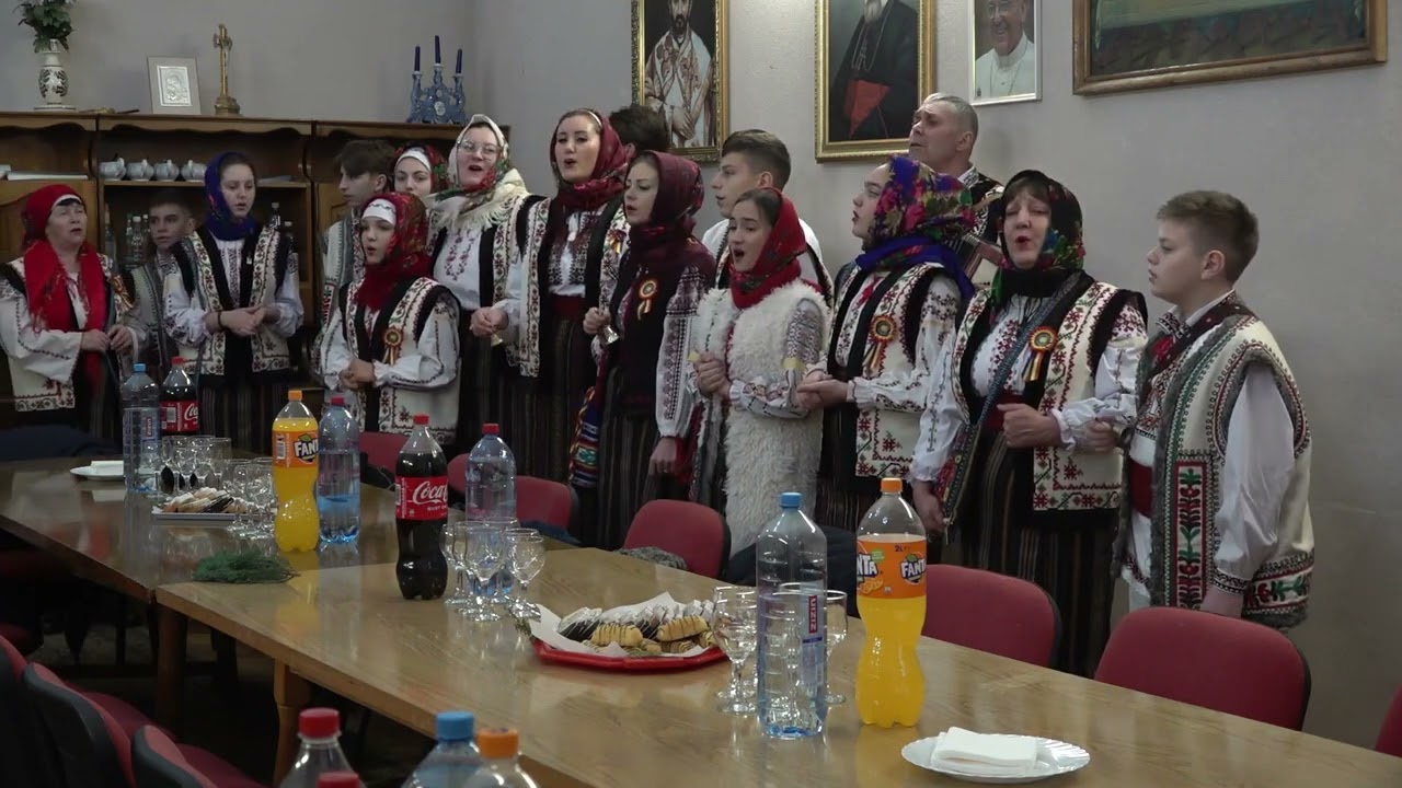 Colindători din Republica Moldova la reședința Episcopiei de Lugoj