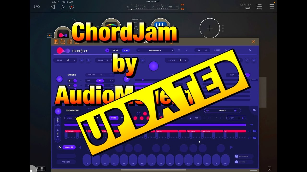 ChordJam by AudioModern - Epic NEW Update - Demo for the iPad